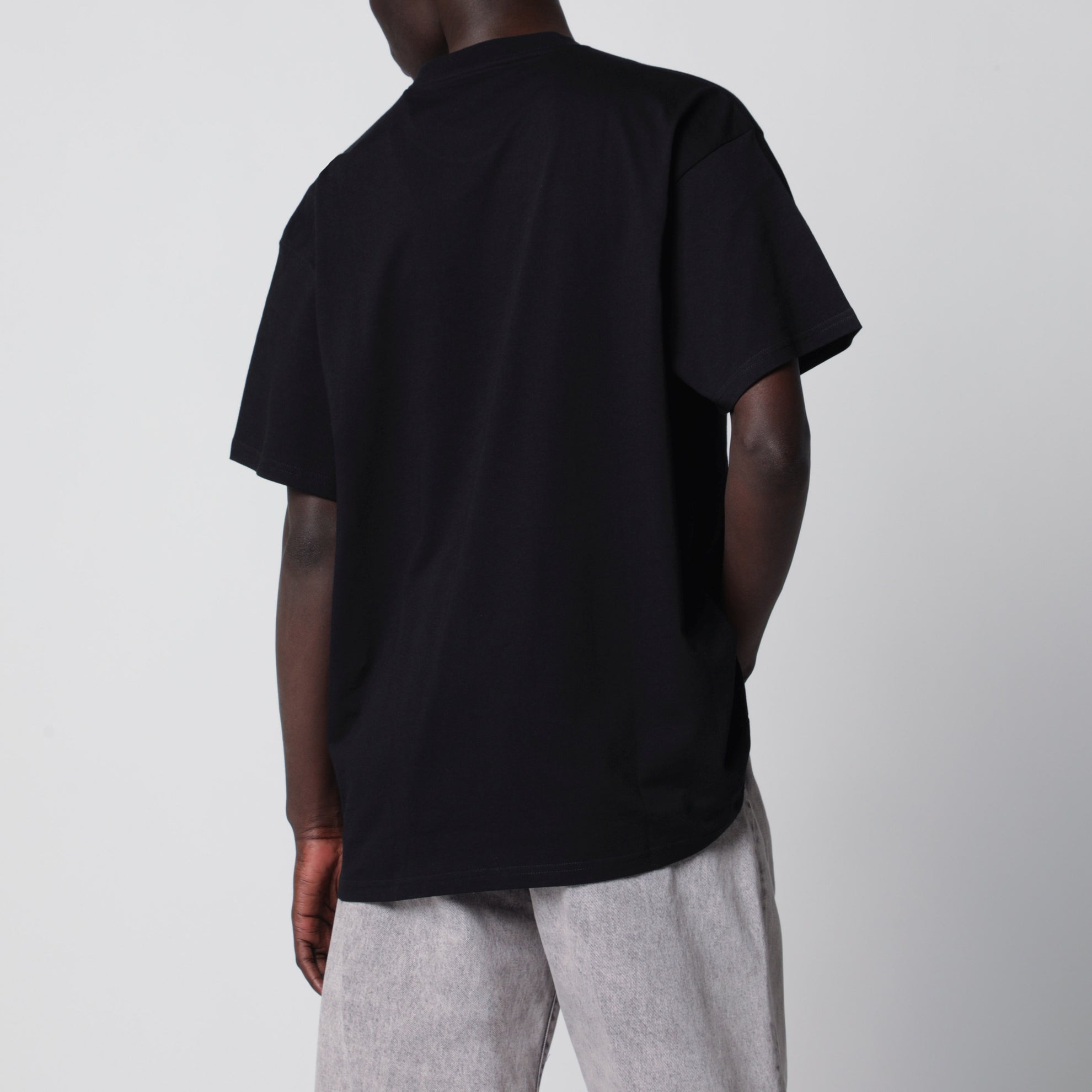 T-shirt Spoiled à col rond en coton bio noire