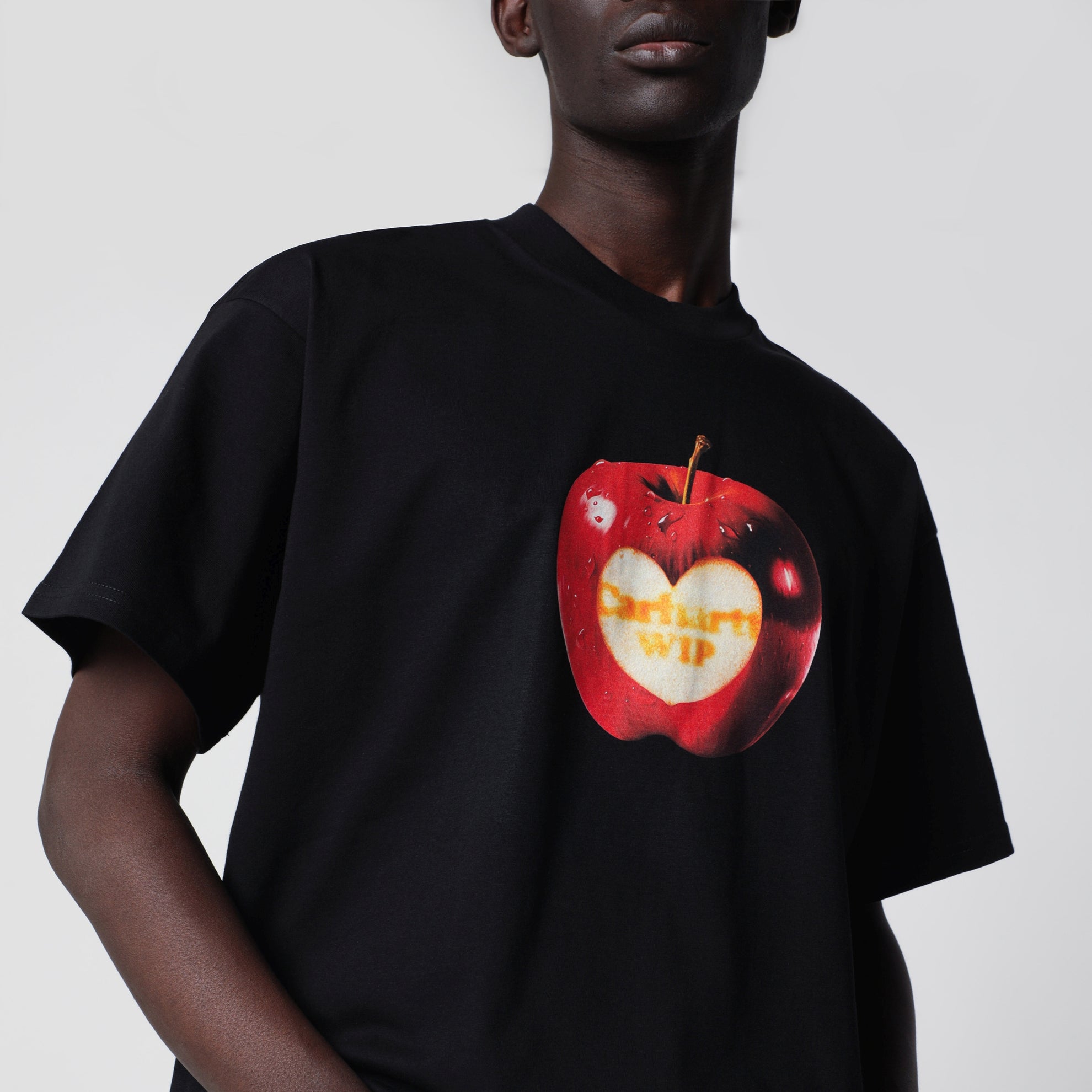 T-shirt Spoiled à col rond en coton bio noire