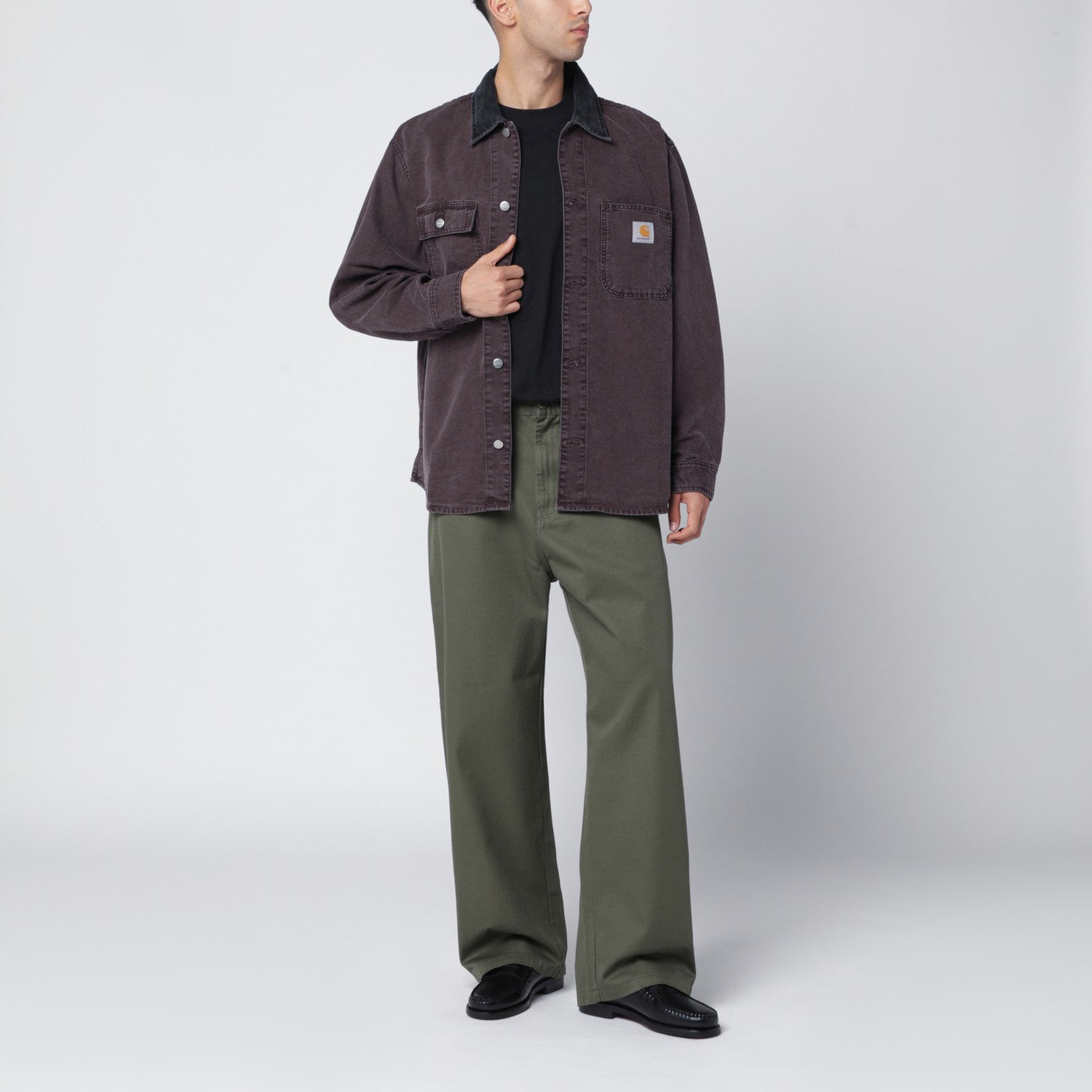 Mitch Shirt Jacket Palisander/Black