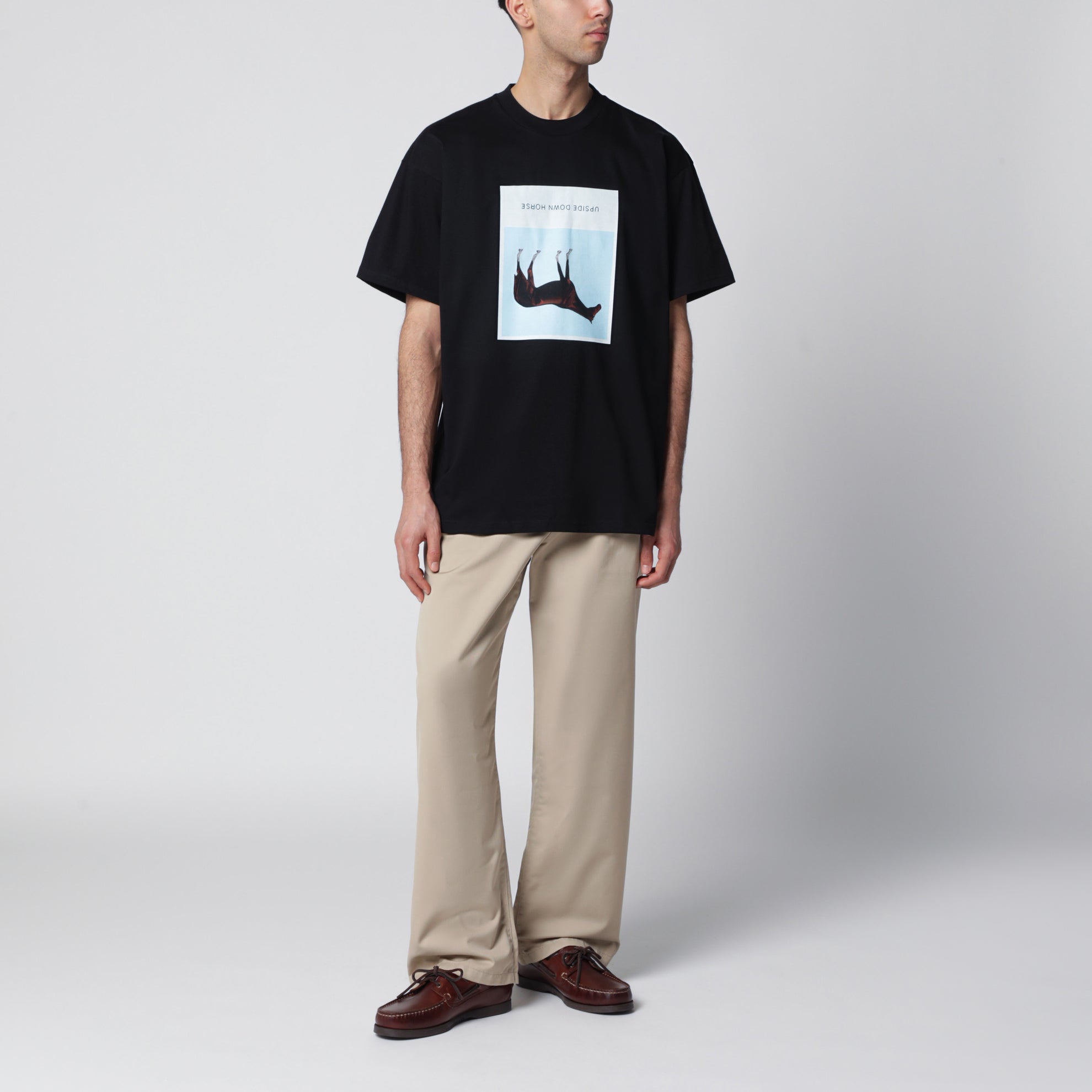 S/S Sean Hamilton 02 crewneck T-shirt in organic cotton, black