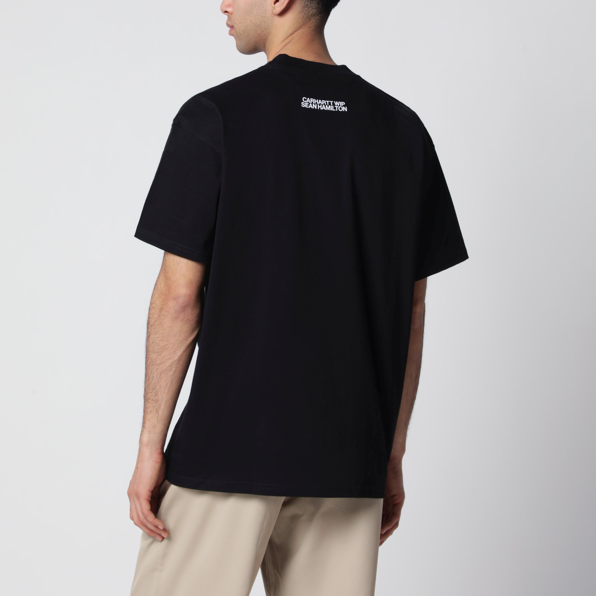 S/S Sean Hamilton 02 crewneck T-shirt in organic cotton, black