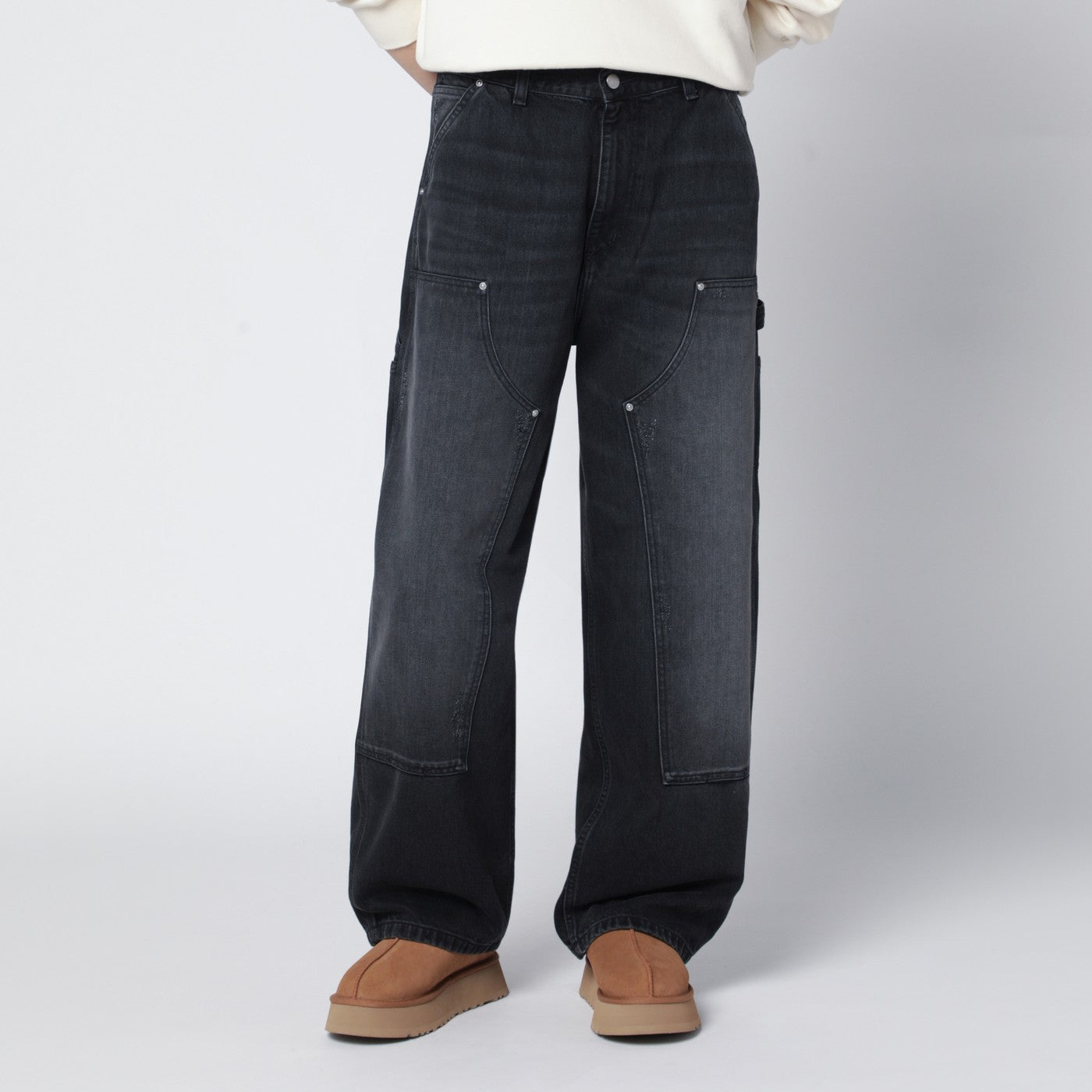 Brandon Double Knee pants in black