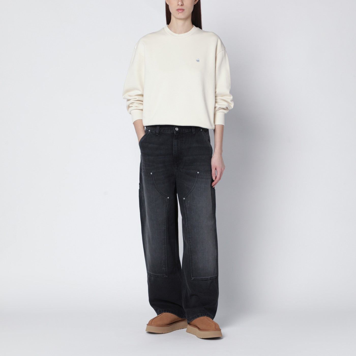 Brandon Double Knee pants in black