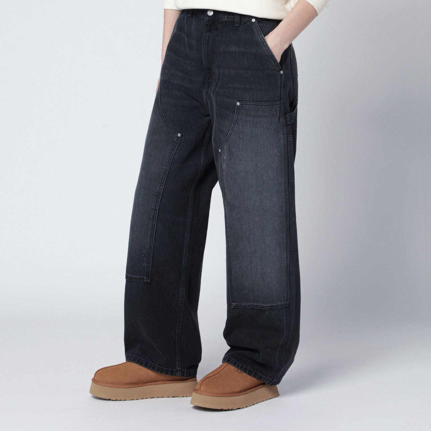 Brandon Double Knee pants in black