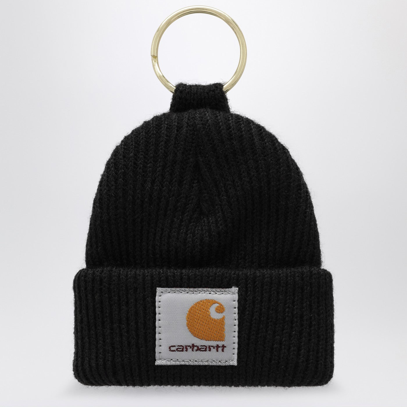 Mini Watch Hat Keychain black