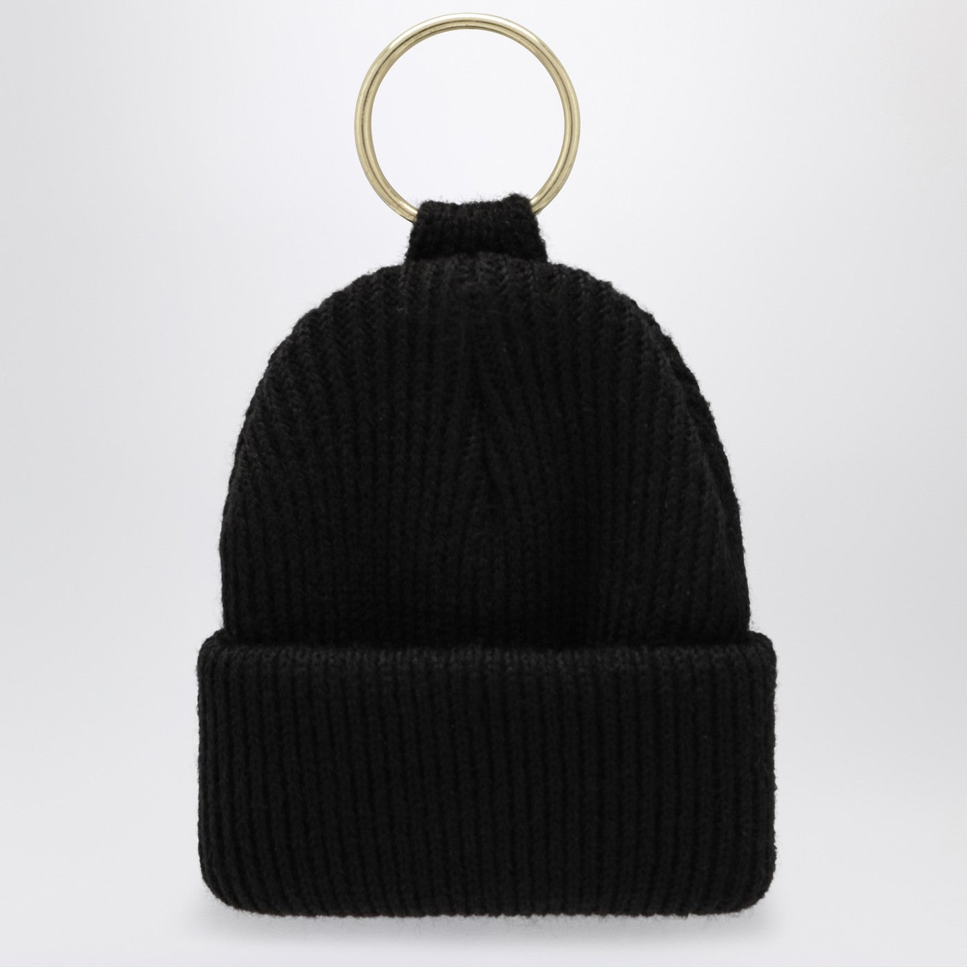 Mini Watch Hat Keychain black