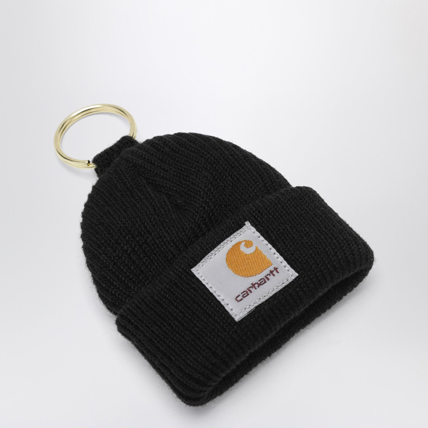 Mini Watch Hat Keychain black