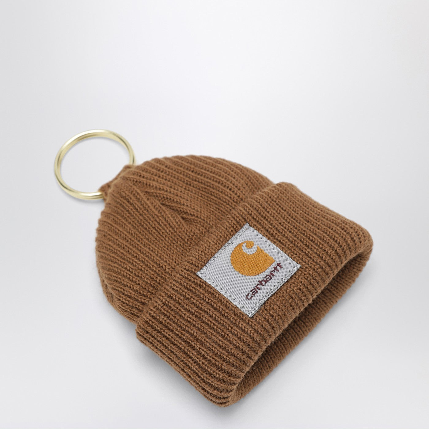 Mini Watch Hat Keychain marrone chiaro