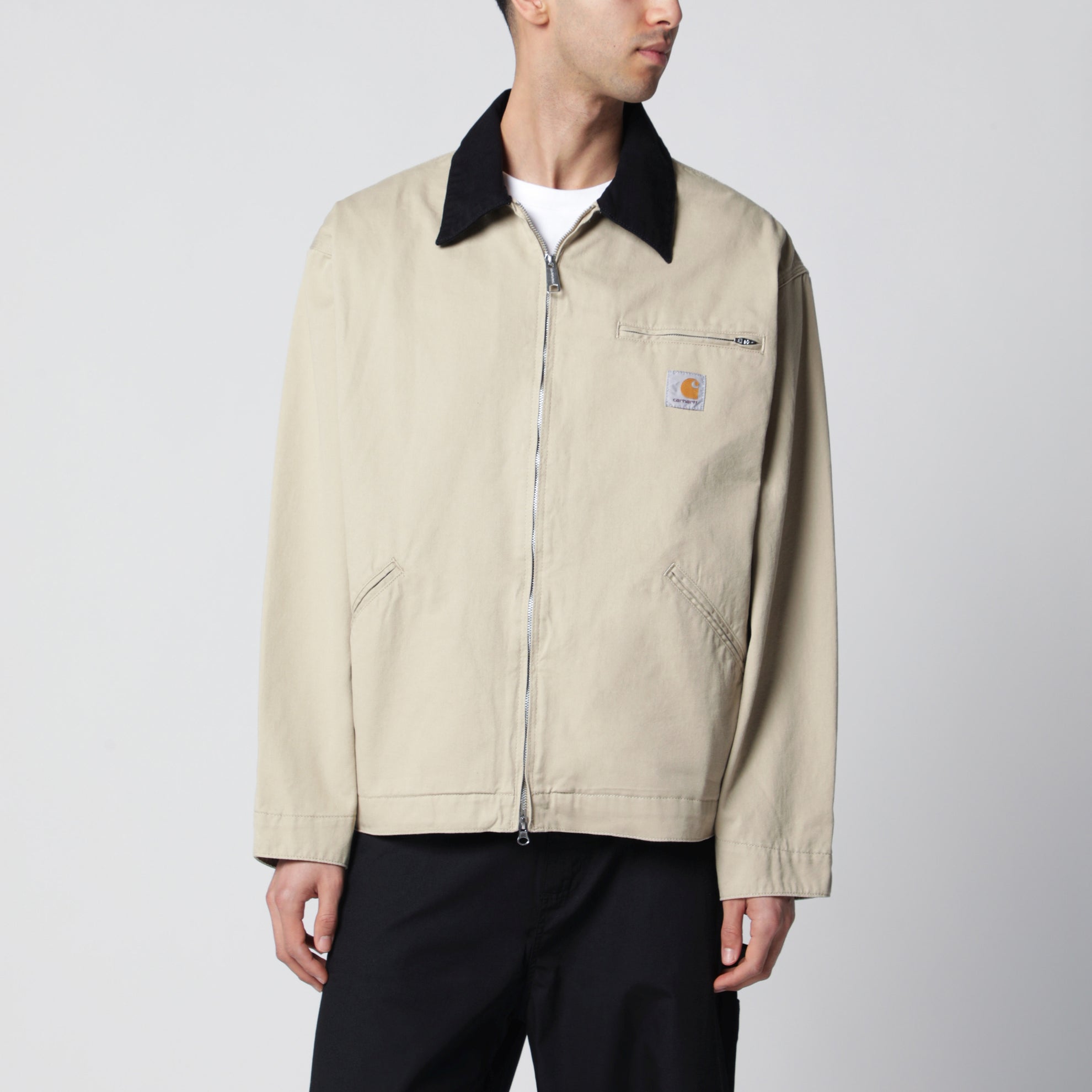 Giacca OG Detroit in twill di cotone barchan/nera