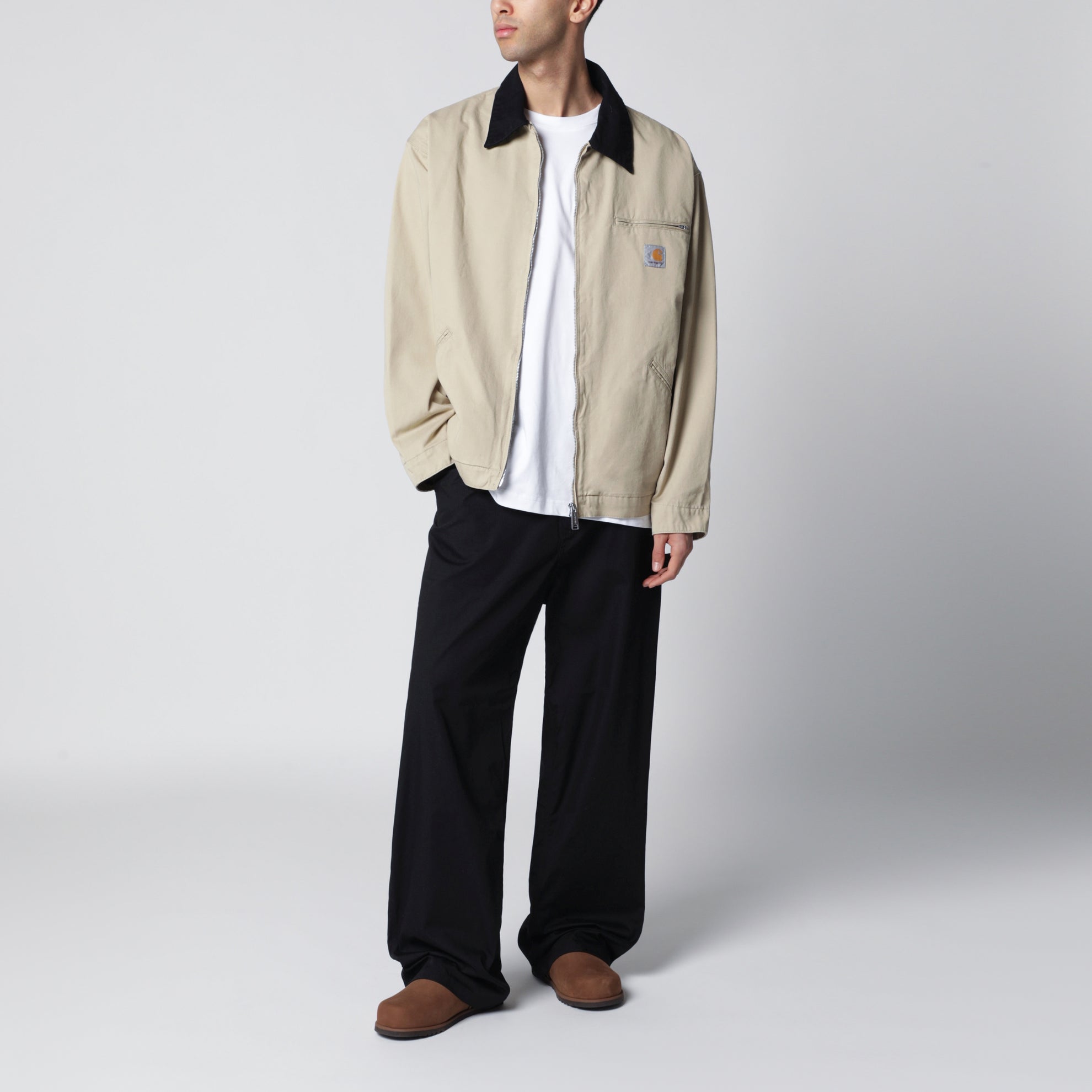 Giacca OG Detroit in twill di cotone barchan/nera