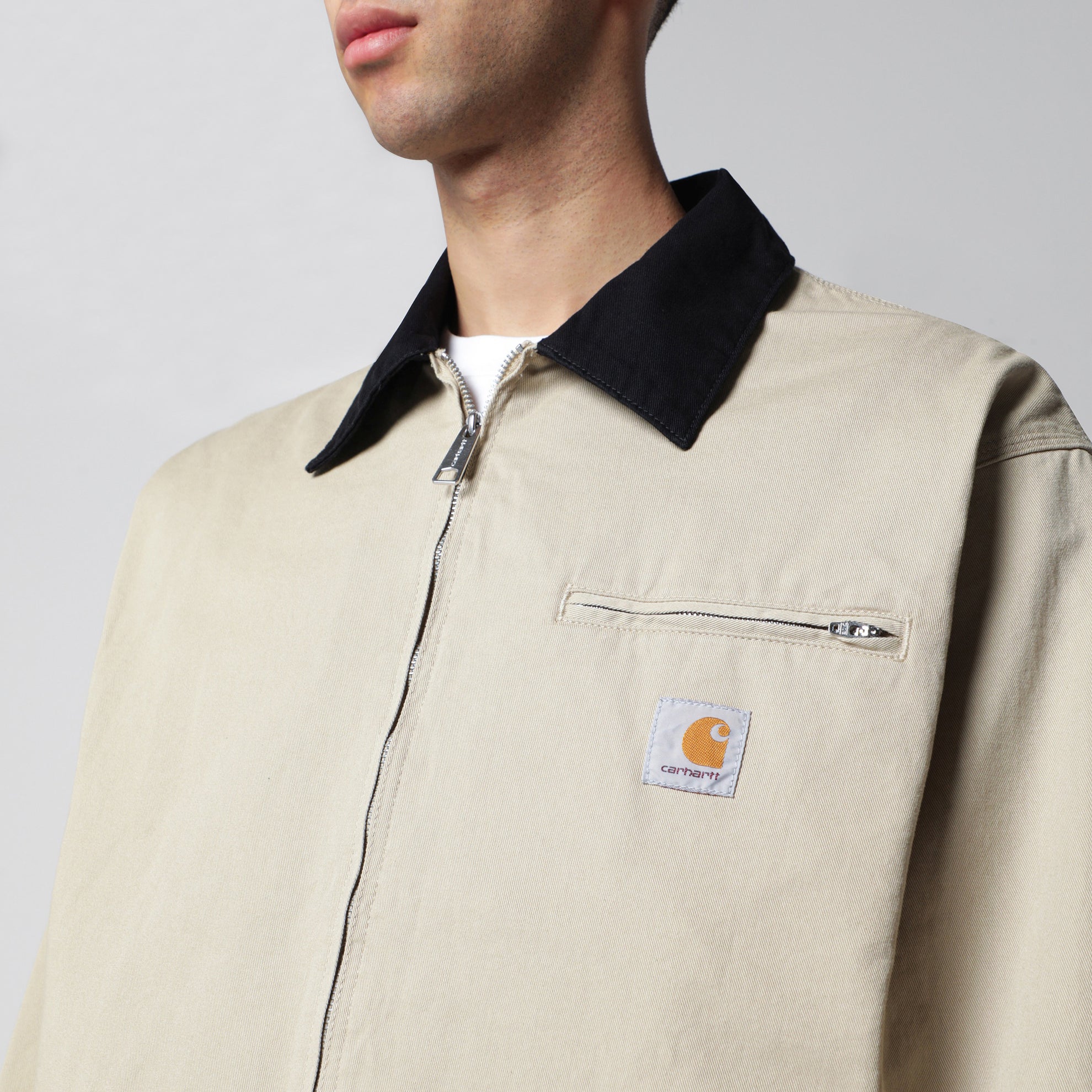 Giacca OG Detroit in twill di cotone barchan/nera