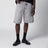 Short Landon en denim de coton gris délavé