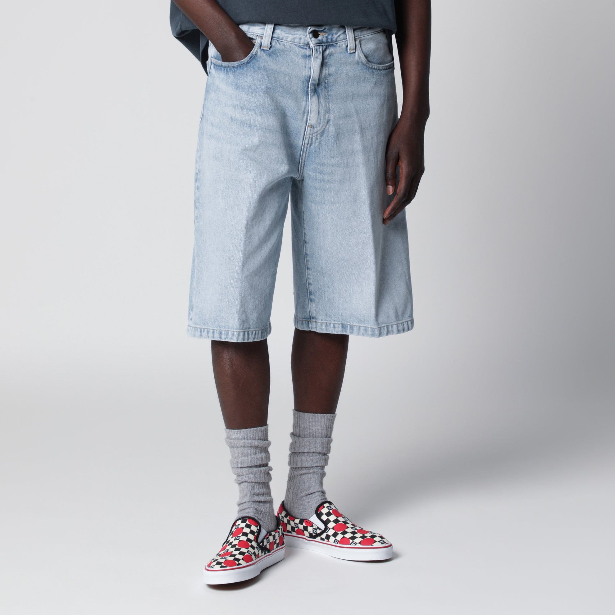 Pantaloncini Langdon in denim di cotone blu