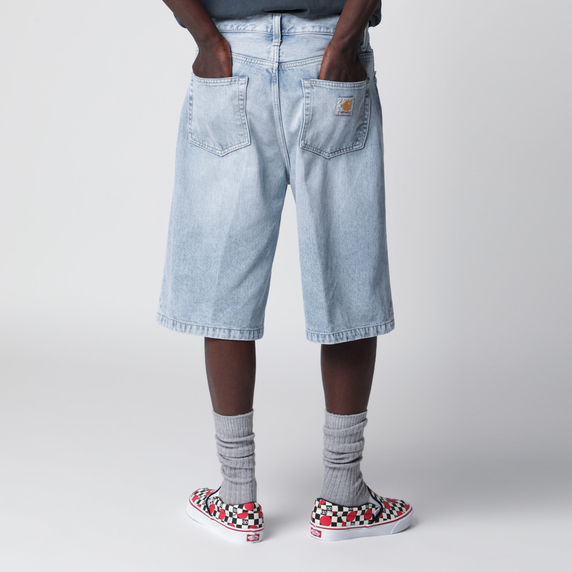 Pantaloncini Langdon in denim di cotone blu