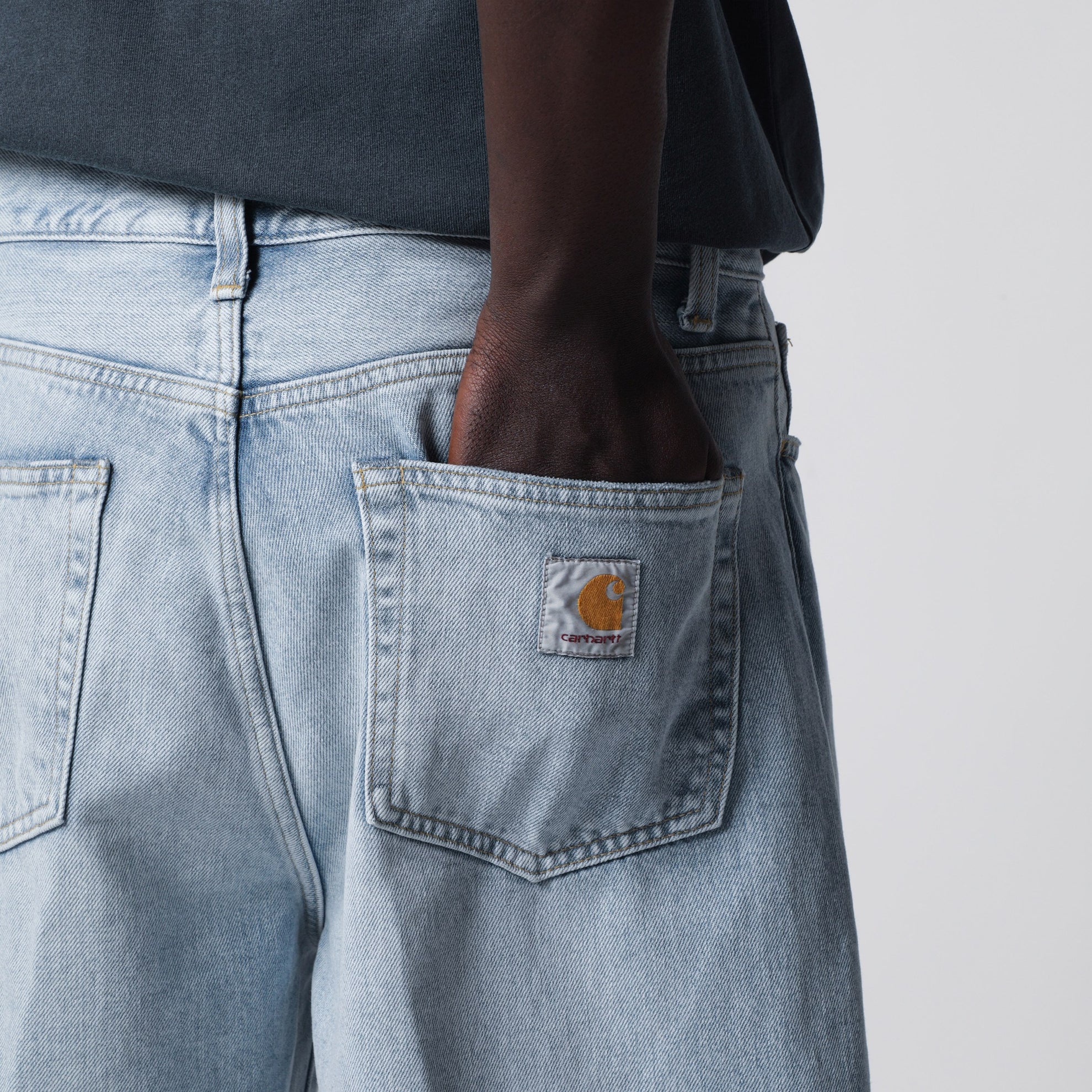 Pantaloncini Langdon in denim di cotone blu