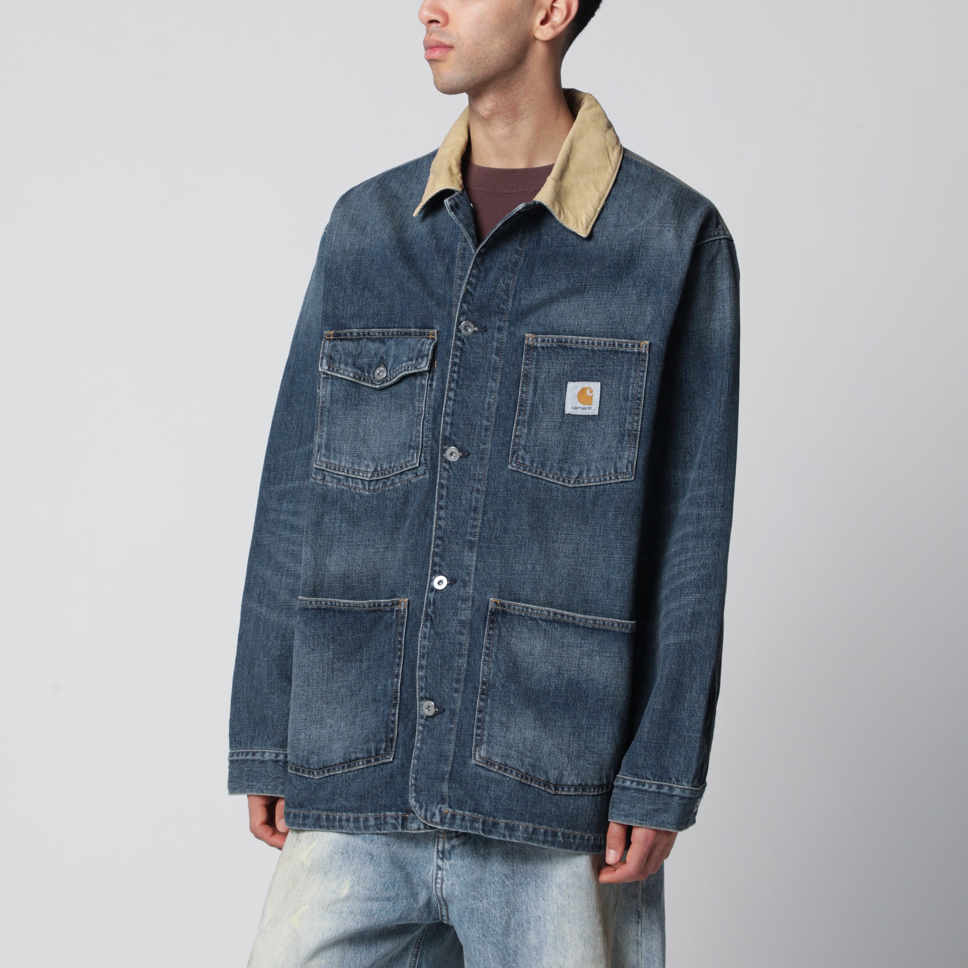 Warren Chore Coat Jeansjacke aus Bio-Baumwolle blau