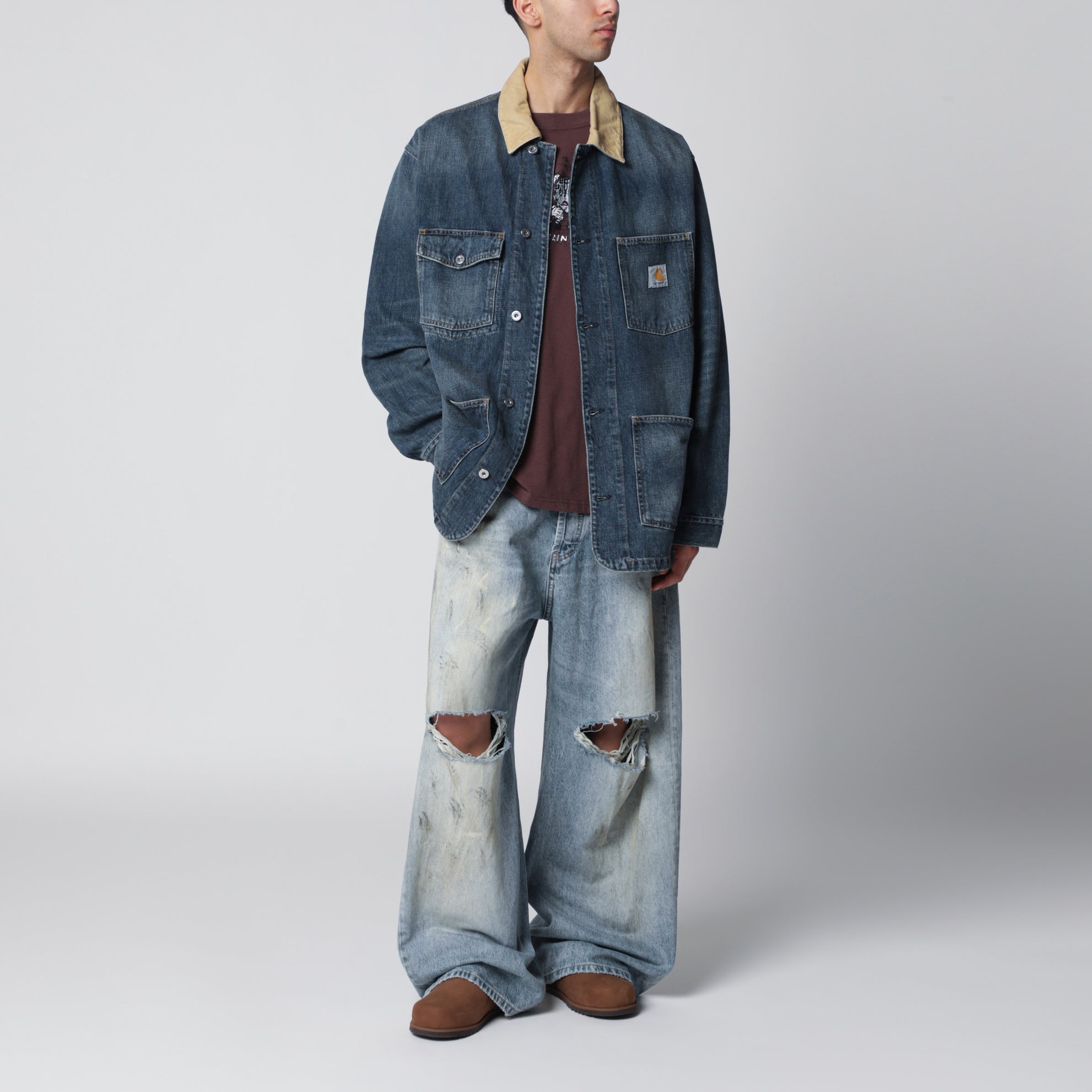 Warren Chore Coat Jeansjacke aus Bio-Baumwolle blau