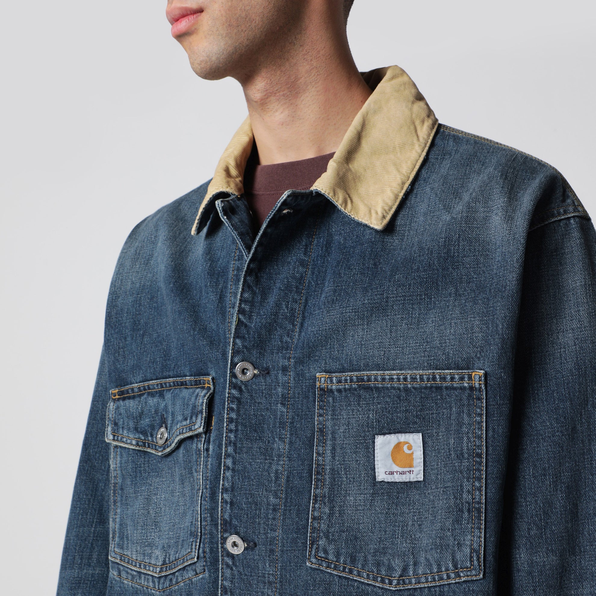 Warren Chore Coat Jeansjacke aus Bio-Baumwolle blau