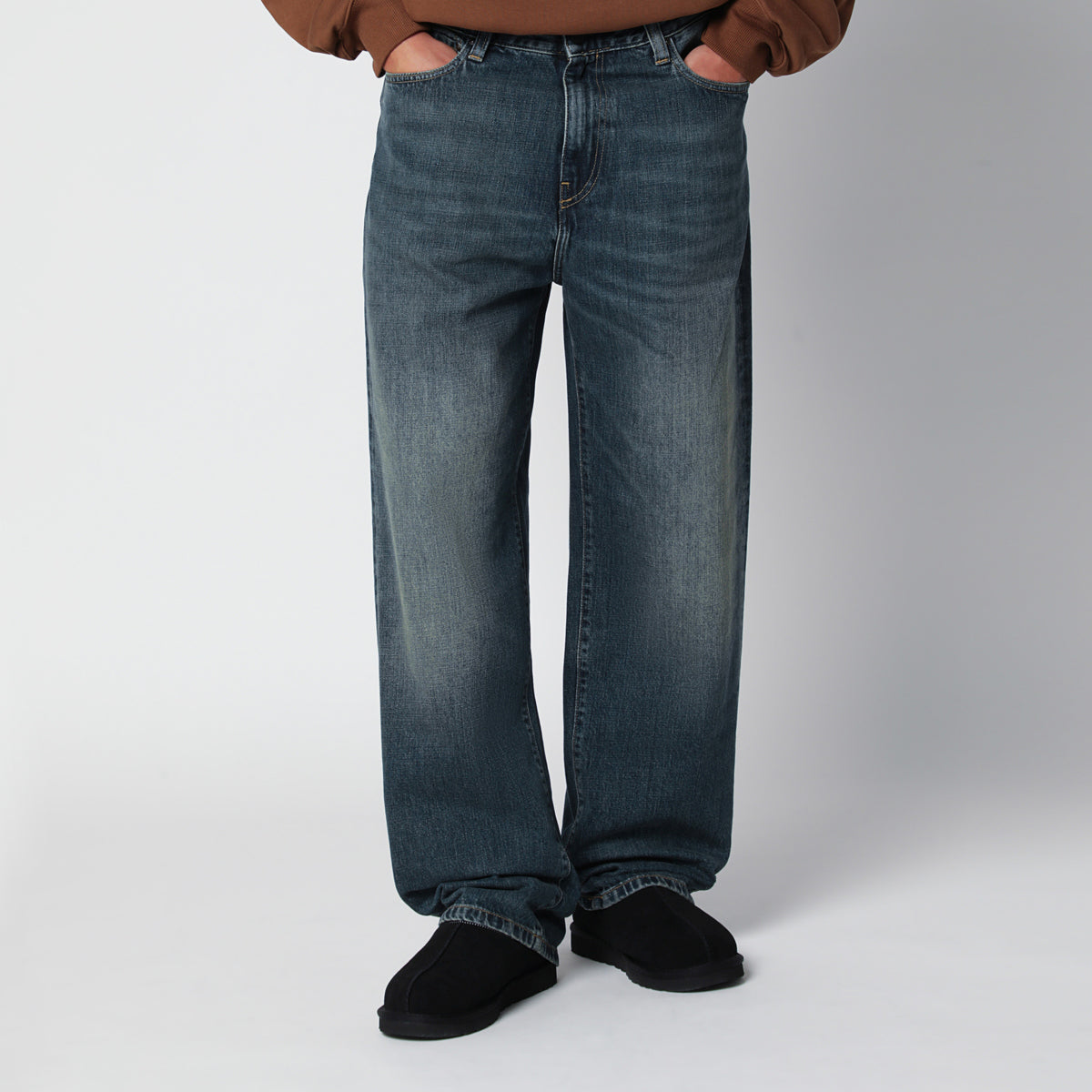Pantaloni Aaron blu in denim di cotone