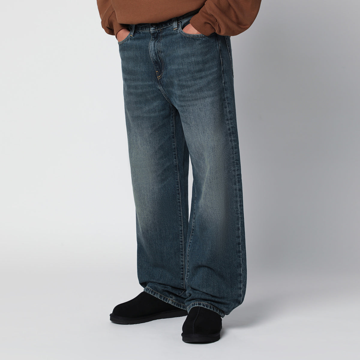 Pantaloni Aaron blu in denim di cotone