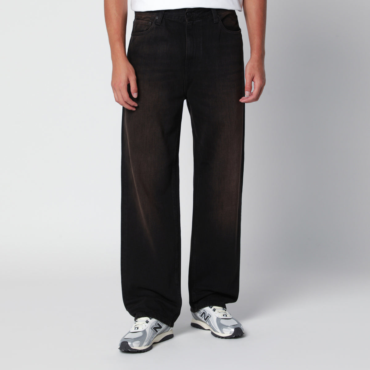 Aaron Black Cotton Denim Pants