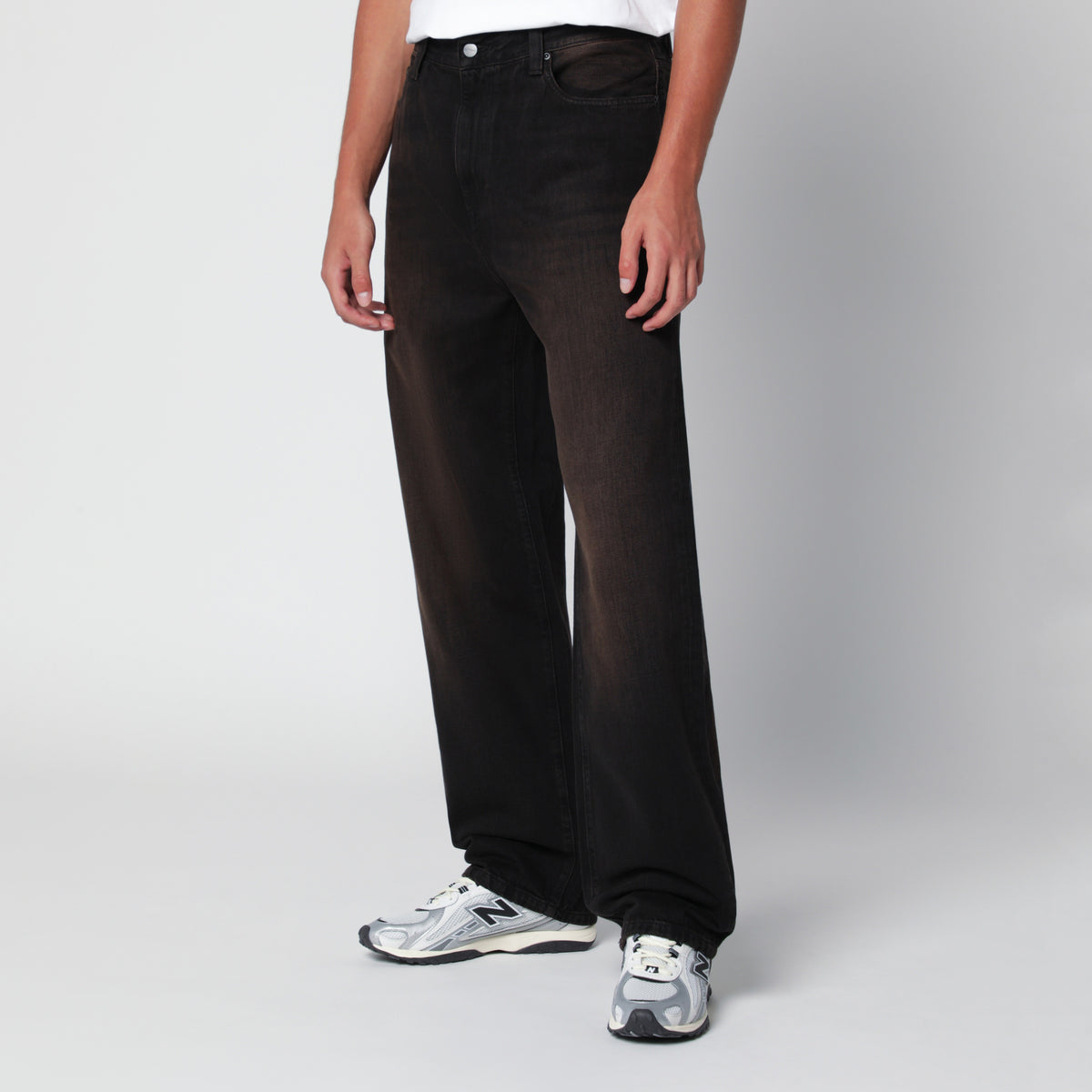 Aaron Black Cotton Denim Pants