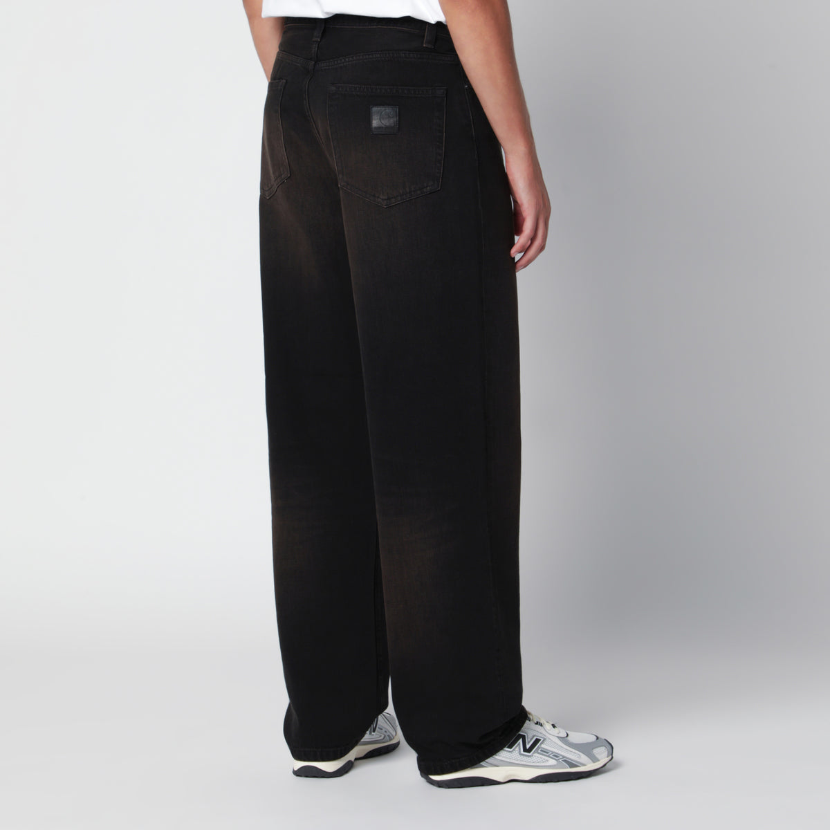 Aaron Black Cotton Denim Pants