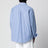 Camicia Ls Keene a righe in popeline di cotone blu