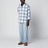 Tyers shirt in cotton twill, blue check