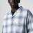 Camicia L/S Tyers a quadri blu in twill di cotone