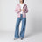 Veste à capuche Hooded Painter en coton Hortensia