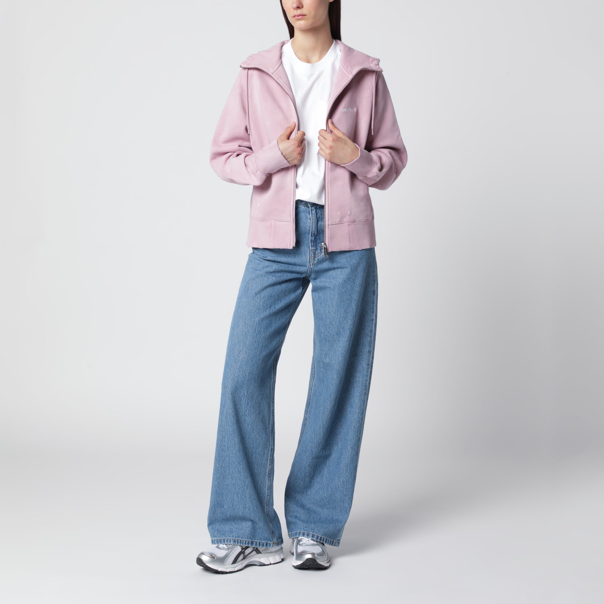 Veste à capuche Hooded Painter en coton Hortensia
