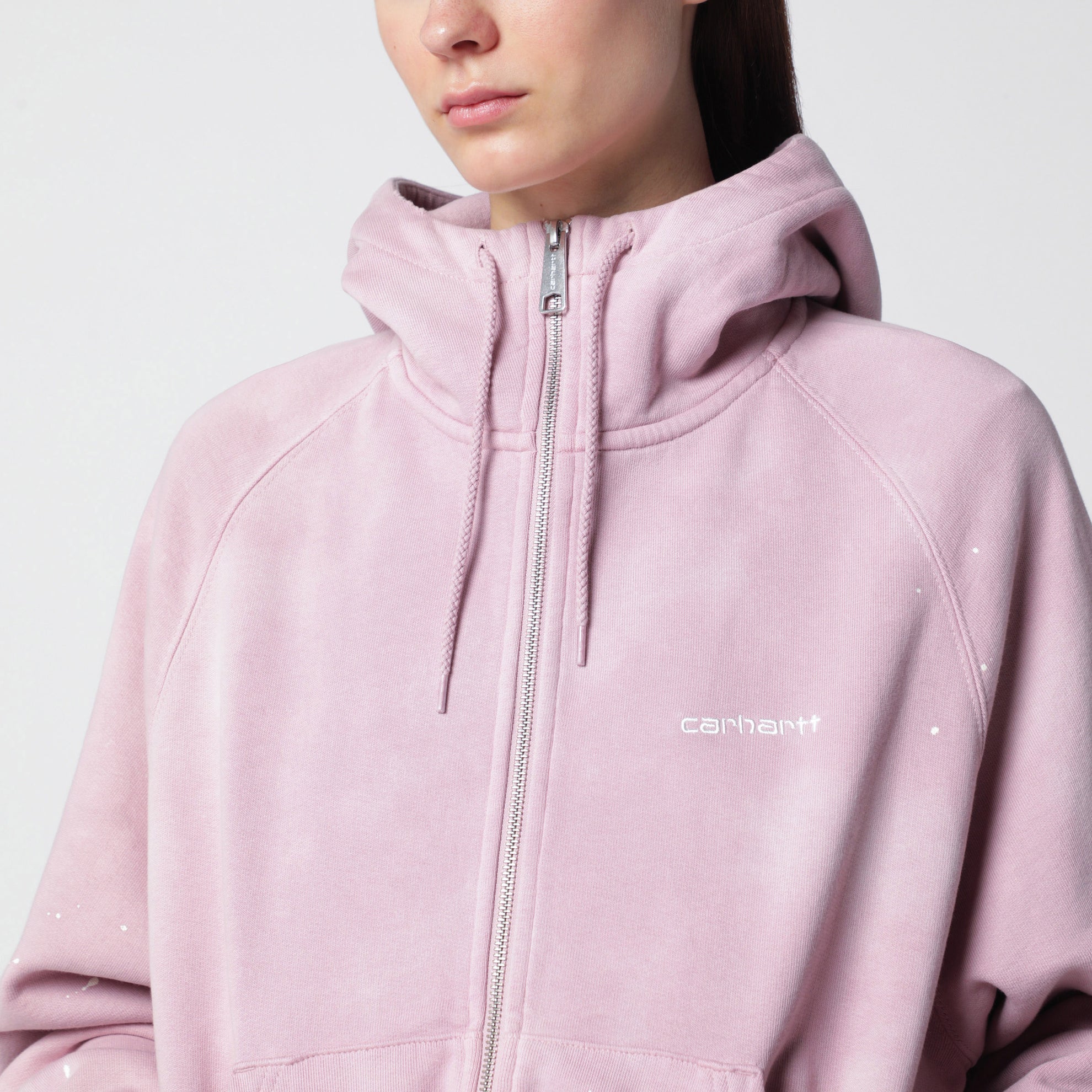 Veste à capuche Hooded Painter en coton Hortensia