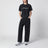 T-shirt Painter effetto destroy in cotone bio nera