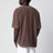 T-shirt Loose Pocket in jersey di cotone tabacco