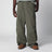 Pantaloni cargo Mandler in popeline di cotone verde militare