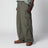 Pantaloni cargo Mandler in popeline di cotone verde militare