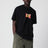 T-shirt Road Side Snack ampia in cotone nera