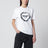Damen-T-Shirt Spray Heart aus Bio-Baumwolle in Weiß