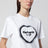Damen-T-Shirt Spray Heart aus Bio-Baumwolle in Weiß