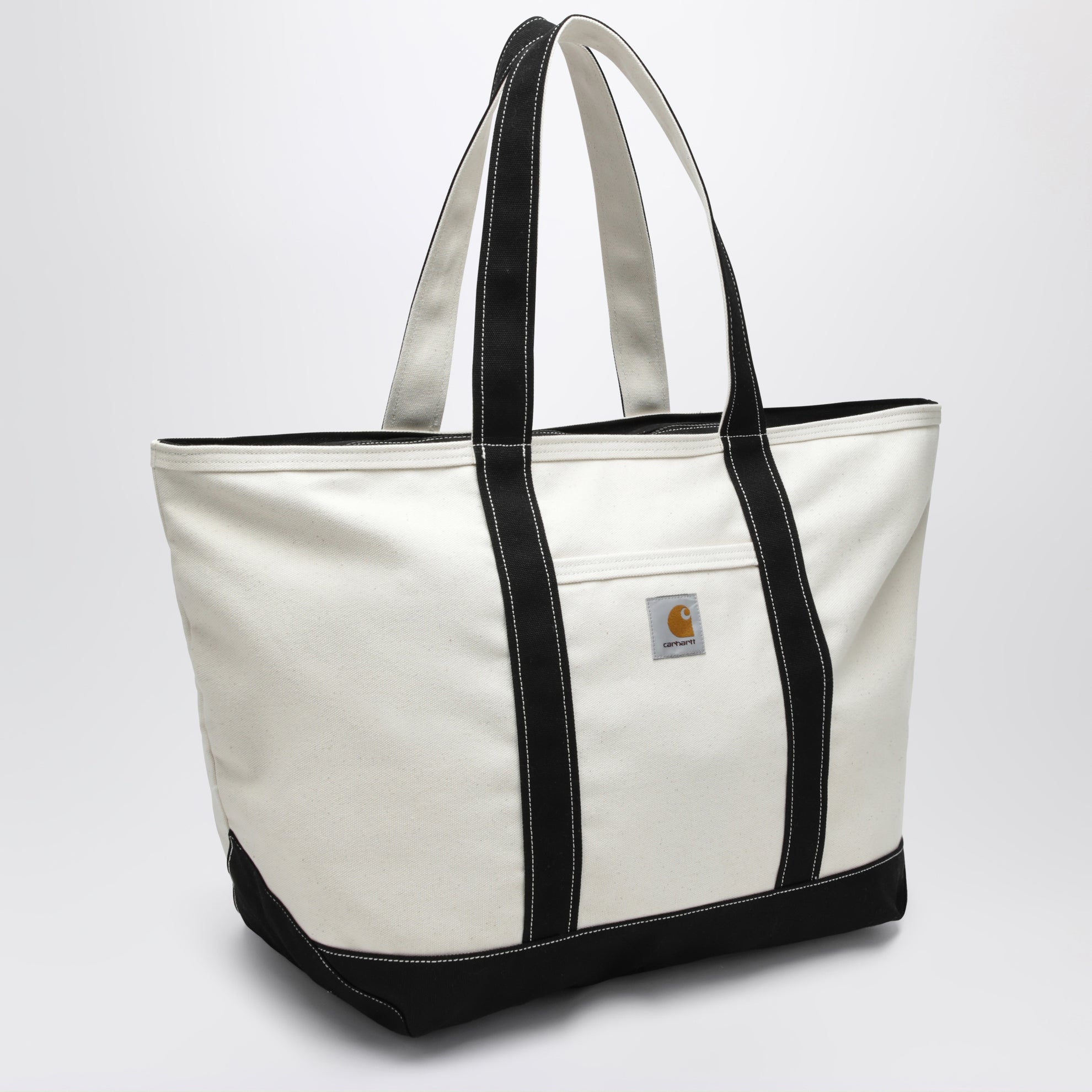 Tote-Bag Canvas Beach Tote aus Canvas in Natur/Schwarz