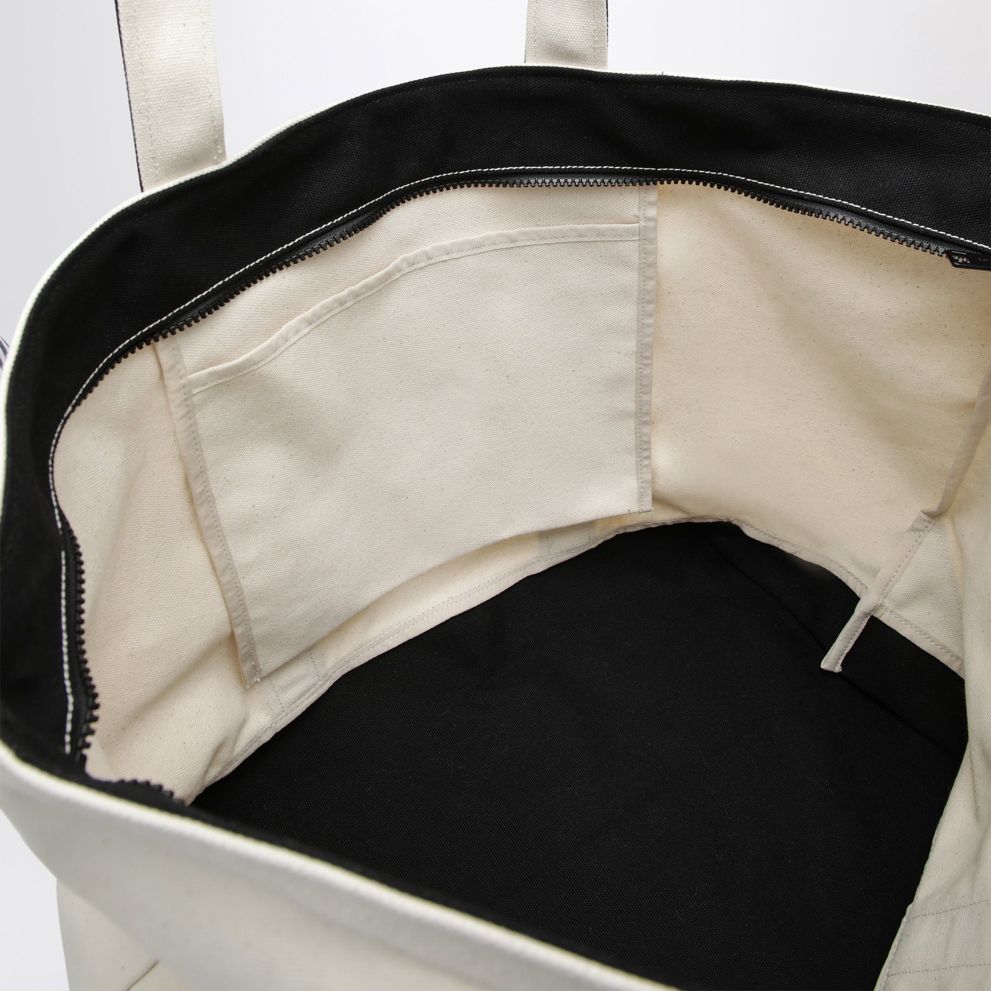 Tote-Bag Canvas Beach Tote aus Canvas in Natur/Schwarz