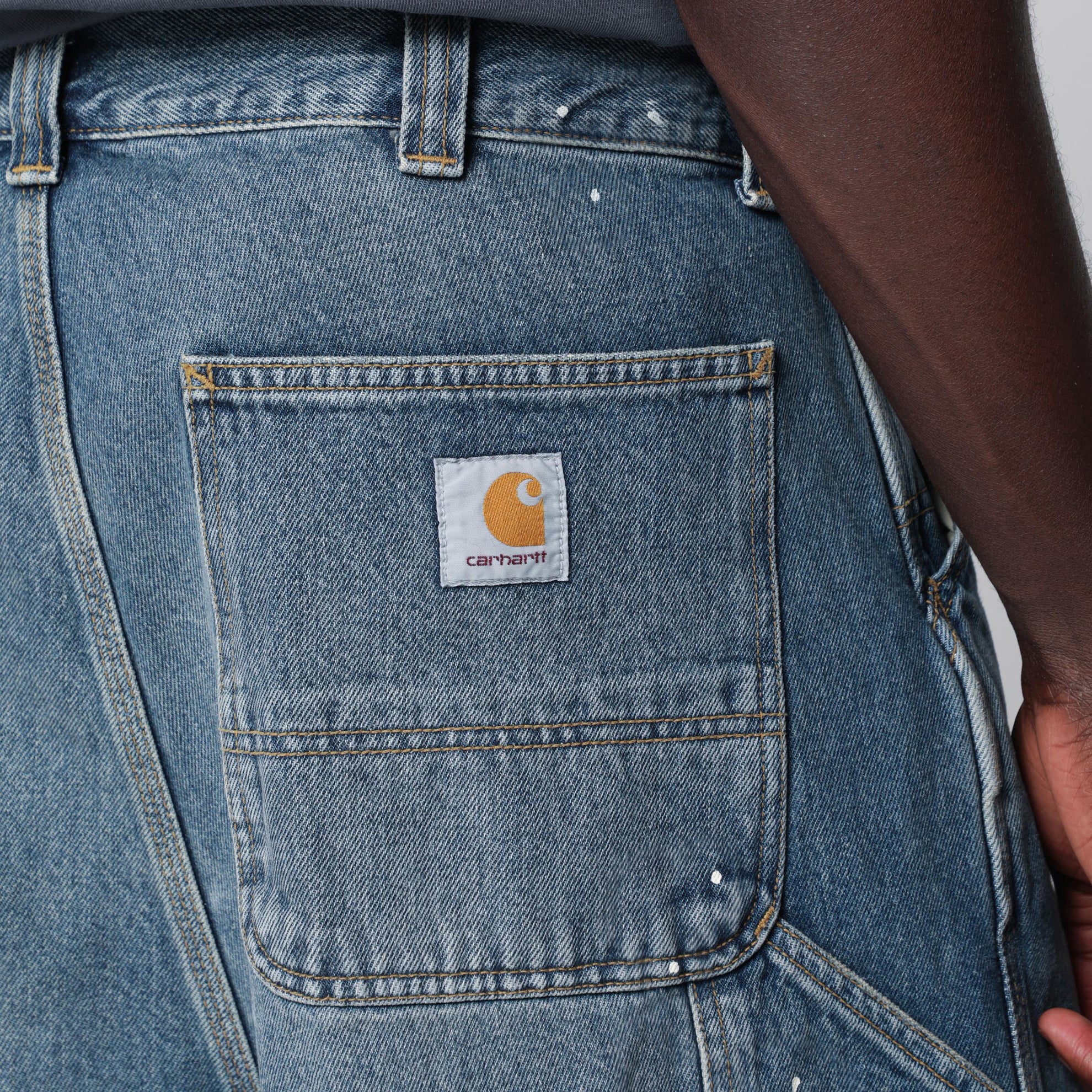 Pantaloncini OG Single Knee Short in denim blu