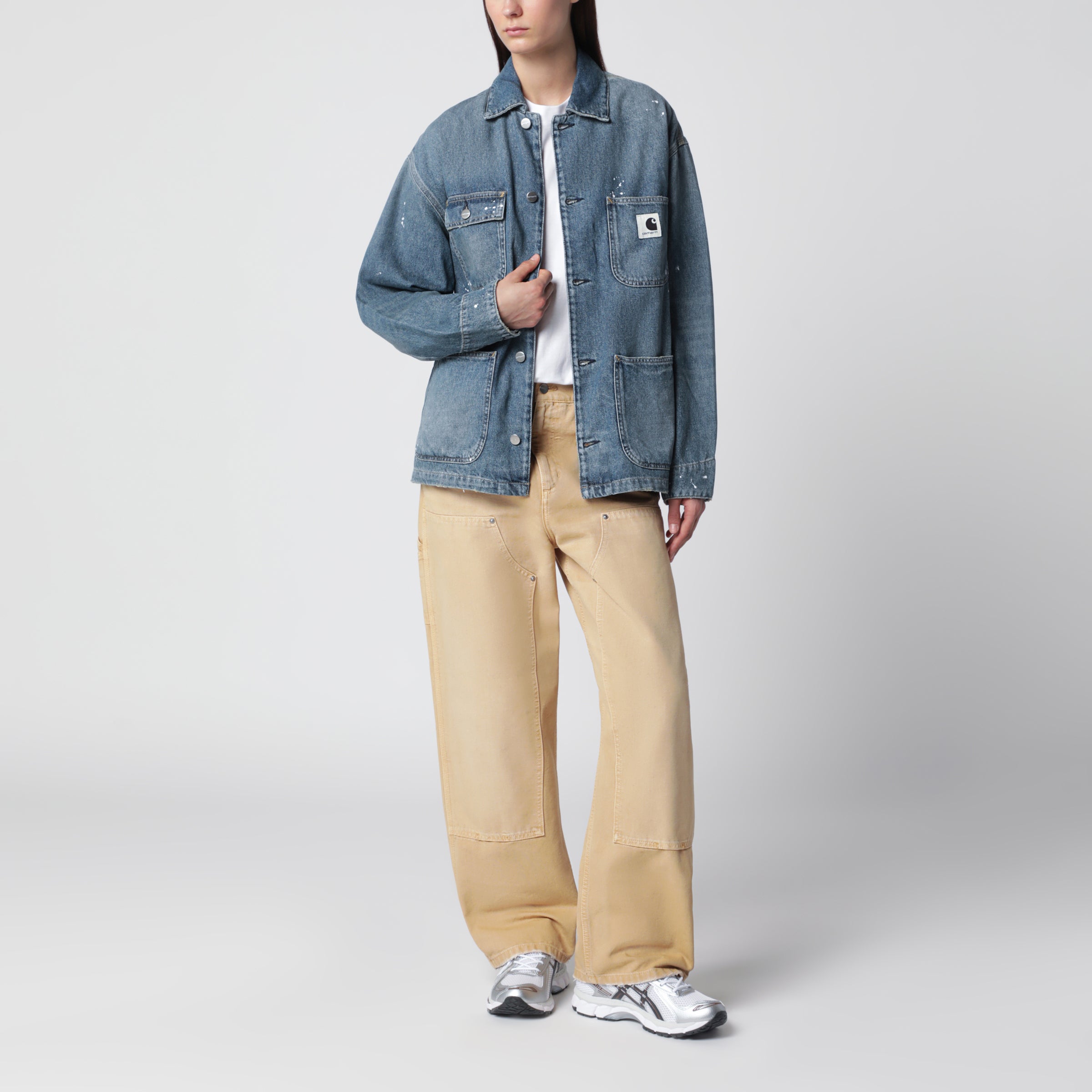 Carhartt WIP OG Michigan jacket in blue destroyed denim | TheDoubleF