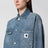 Giacca OG Michigan in denim destroy blu