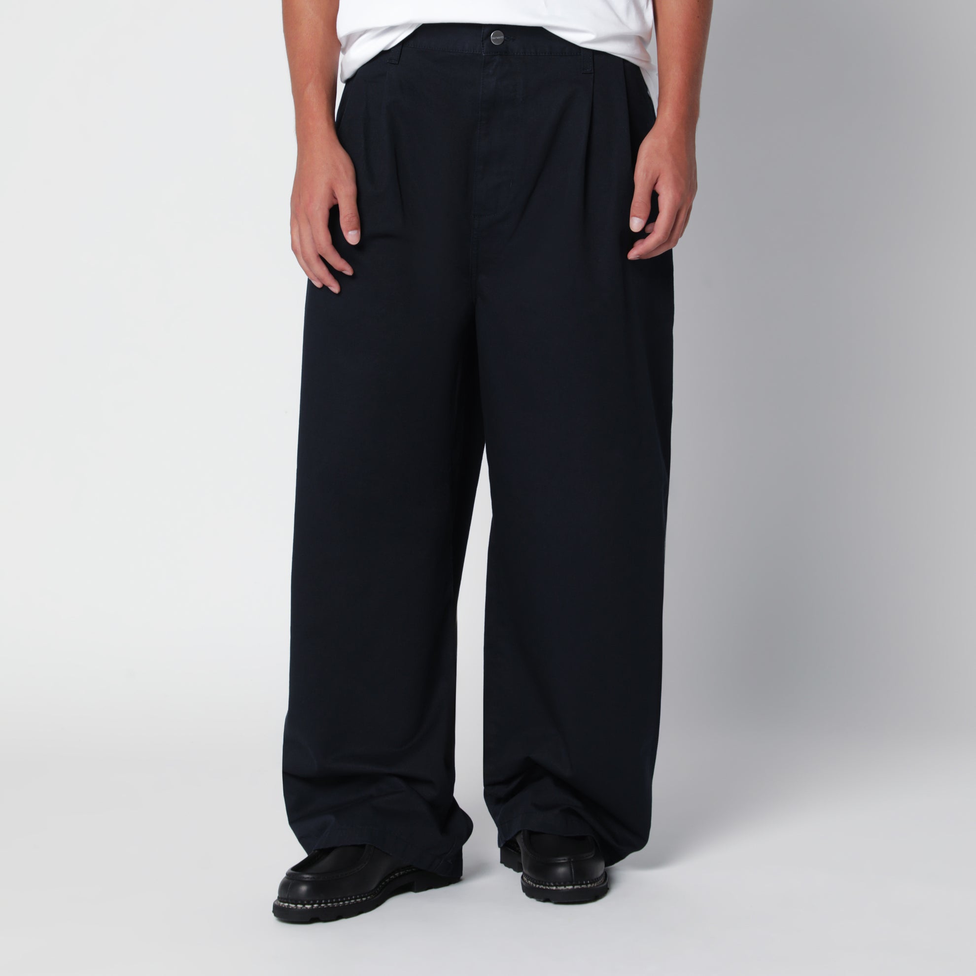 Pantaloni Brockman blu scuro in cotone