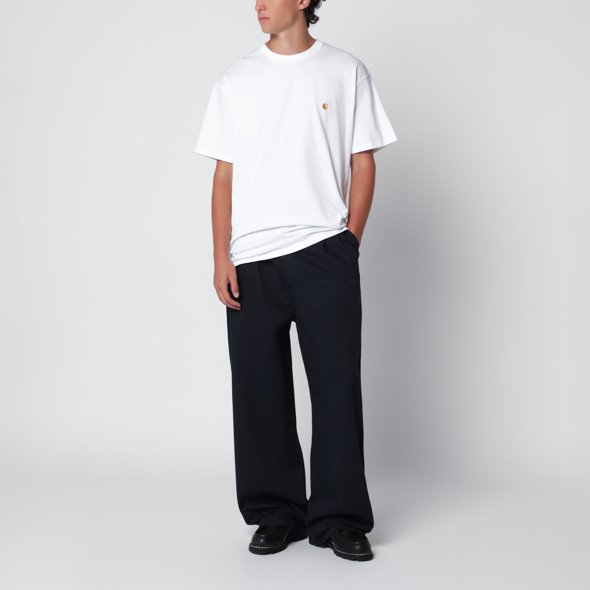 Pantaloni Brockman blu scuro in cotone