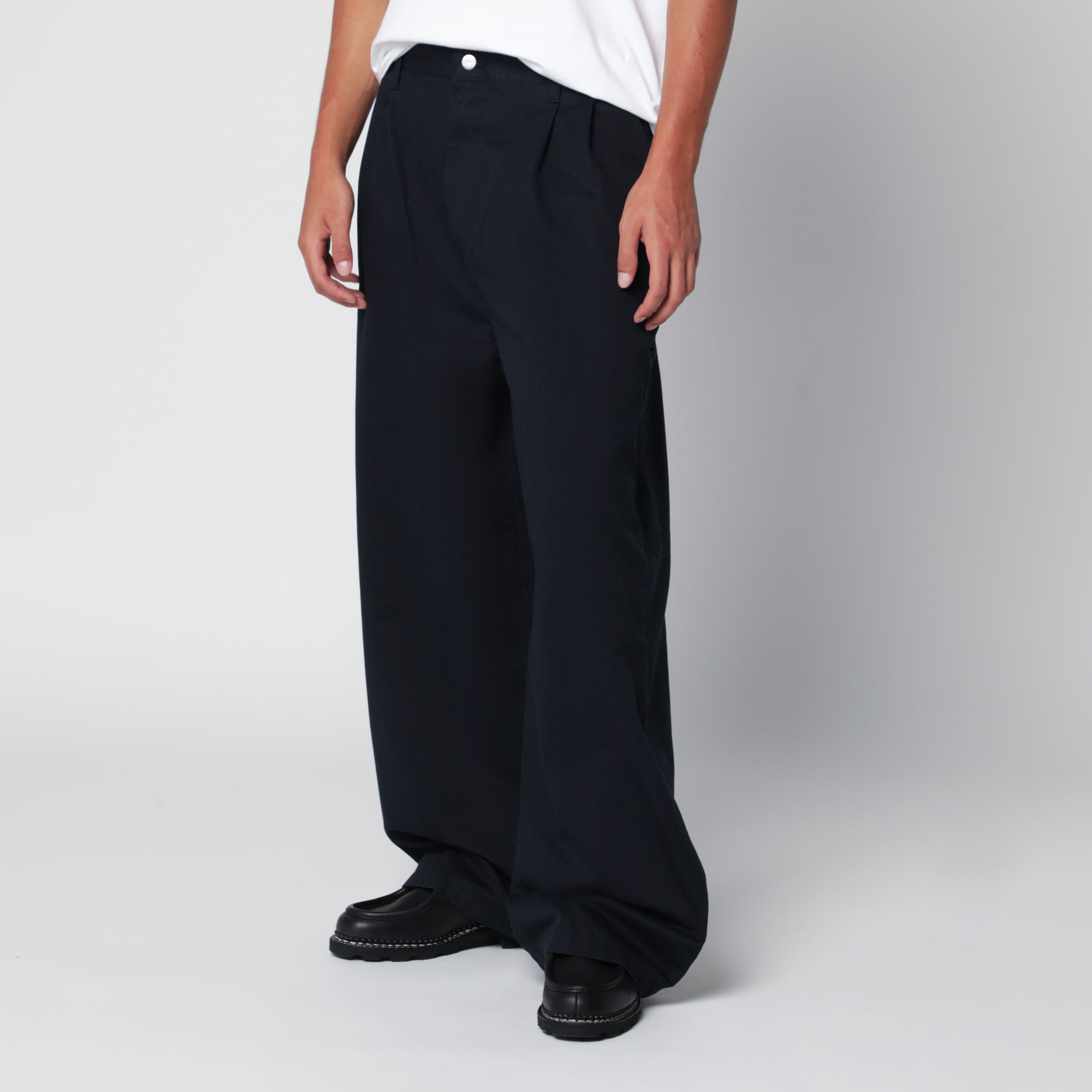 Pantaloni Brockman blu scuro in cotone
