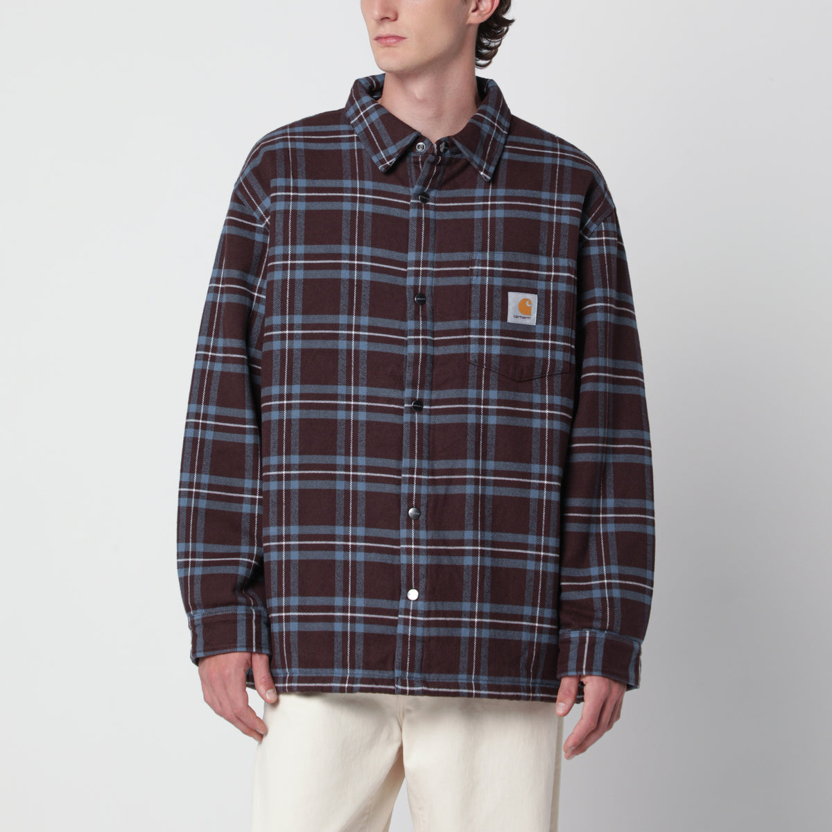 Giacca camicia Baird a quadri in cotone