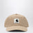 Canvas Cap aus Baumwoll-Canvas in Dusty Brown Stone Washed